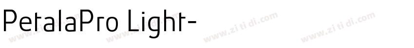 PetalaPro Light字体转换